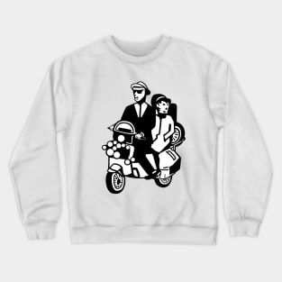 2-Tone Scooter Couple Crewneck Sweatshirt